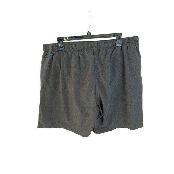 Asics Mens 7" Dark Gray Running Shorts Elastic Waist Lightweight XL/7 - Picture 2 of 5